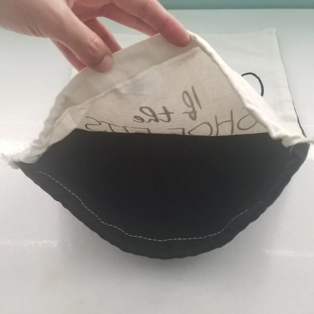 Shoe Themed Drawstring Dust Storage Bag NWOT